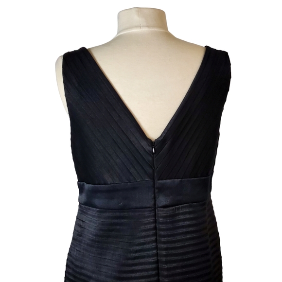 DRESSBARN Tiered Cocktail Black Dress Womens size 14 - Picture 4 of 5